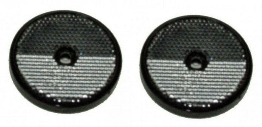 2 X Front Clear Screw On Reflector Trailer Truck Horsebox Round Maypole Mp162B - Mid-Ulster Rotating Electrics Ltd