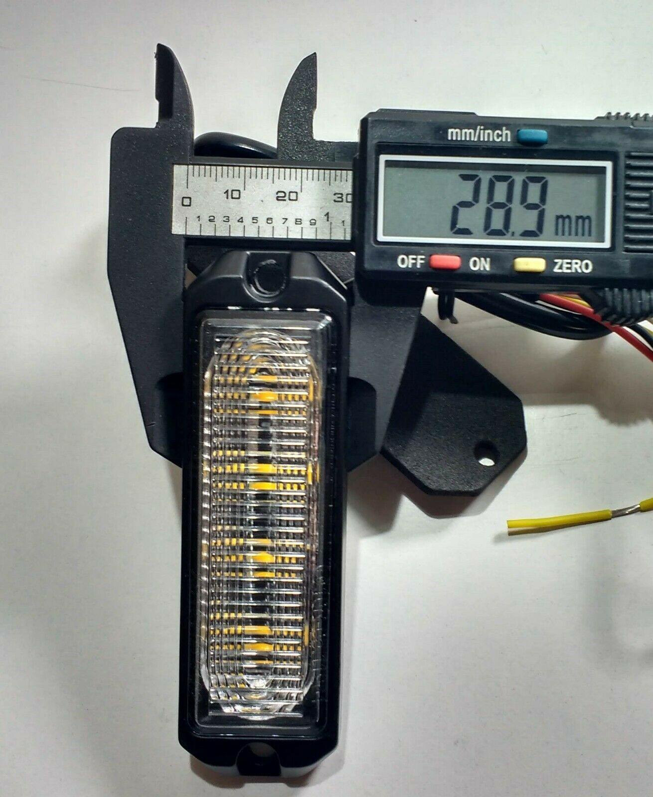 Slim Amber Warning Light Flashing Strobe Recovery Ultra Bright Maypole Mp4115B - Mid-Ulster Rotating Electrics Ltd