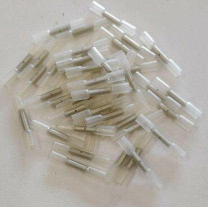 50 X Clear Glue Lined Heat Shrink Butt Splice Terminal Duraseal Type Ctie Hsb0.5 - Mid-Ulster Rotating Electrics Ltd