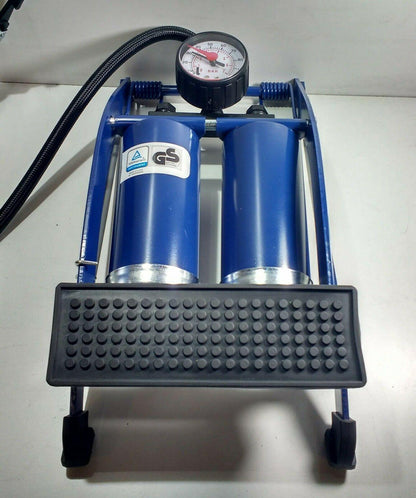 Double Piston Barrel Foot Pump Bike Car Football Genuine Maypole Mp784 - Mid-Ulster Rotating Electrics Ltd