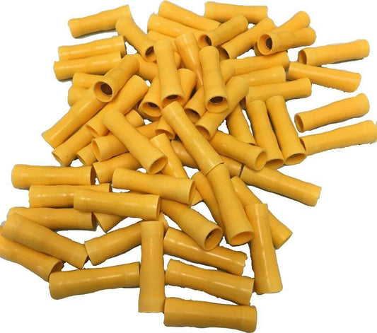 100 X 5Mm Yellow Female Bullet Terminal Connectors Insulated Ctie Uk T3Fb5 - Mid-Ulster Rotating Electrics Ltd