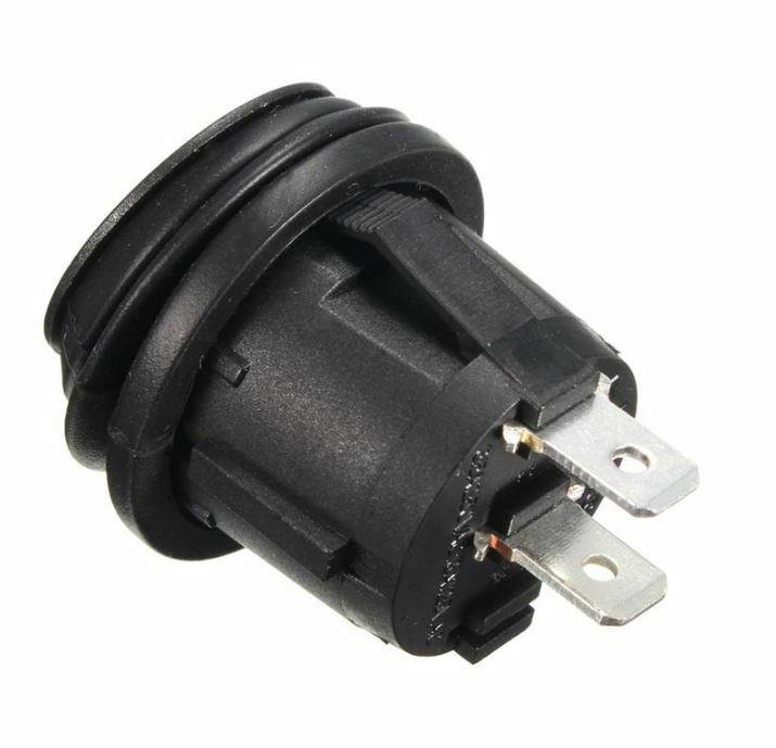On/Off Rocker Switch 12V 24V Plain Round Circular Waterproof Mure Sw.Wtr.1Plain - Mid-Ulster Rotating Electrics Ltd