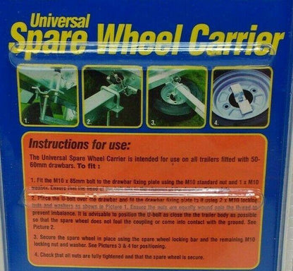 Trailer Spare Wheel Carrier Kit For 50 - 60Mm Drawbars Universal Maypole Mp195 - Mid-Ulster Rotating Electrics Ltd