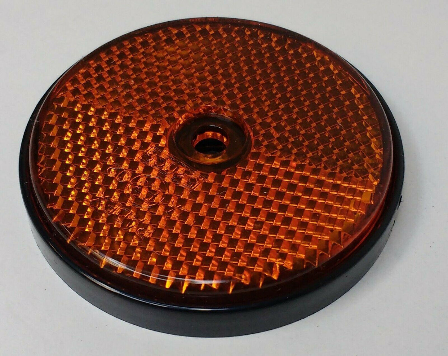 2 Side Amber Reflector Screw Trailer Truck Horsebox Tractor Round Maypole Mp155 - Mid-Ulster Rotating Electrics Ltd