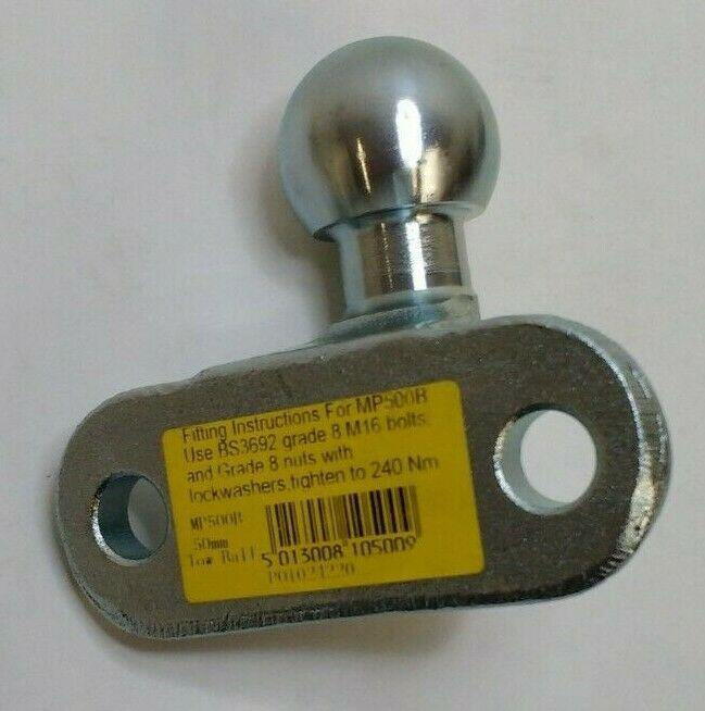 Tow Bar Tow Ball Heavy Duty 50Mm Tow Hitch Eu Approved Genuine Maypole Mp500B - Mid-Ulster Rotating Electrics Ltd
