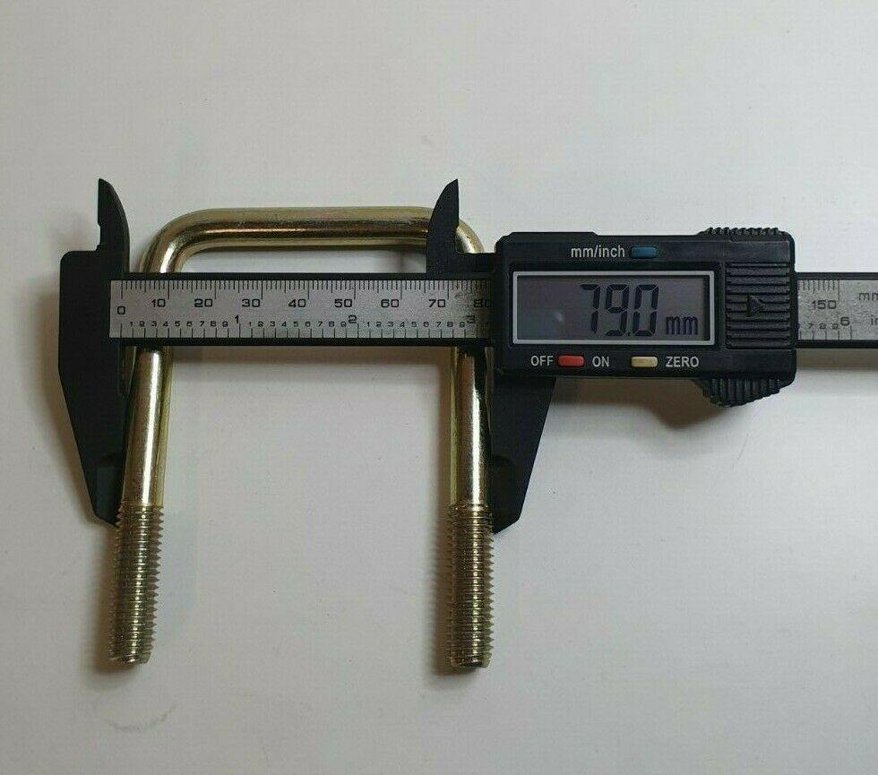 High Tensile U Bolt With Locking Nuts & Washers Pair 60Mm X 60Mm Maypole Mp916B - Mid-Ulster Rotating Electrics Ltd
