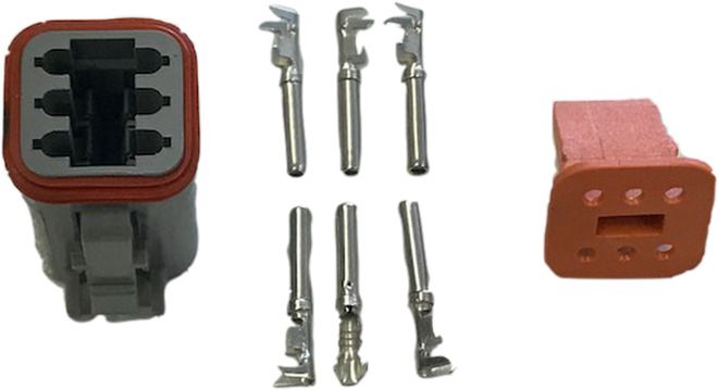 Deutsch 6 Way Plug Dt Series Female Connector Kit Mure Dt06-6S C015/W6S - Mid-Ulster Rotating Electrics Ltd