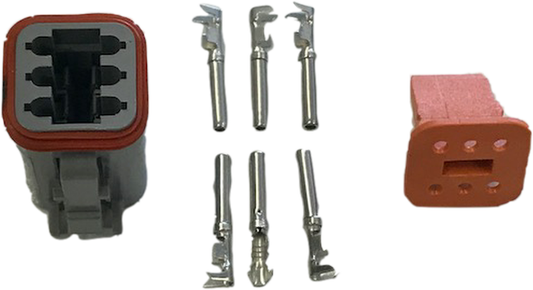 Deutsch 6 Way Plug Dt Series Female Connector Kit Mure Dt06-6S C015/W6S - Mid-Ulster Rotating Electrics Ltd