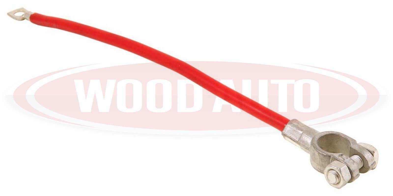 Battery Lead Red 16Mm Squared 300Mm Long Earth Cable M8 Eye Wood Auto Bal1101R - Mid-Ulster Rotating Electrics Ltd