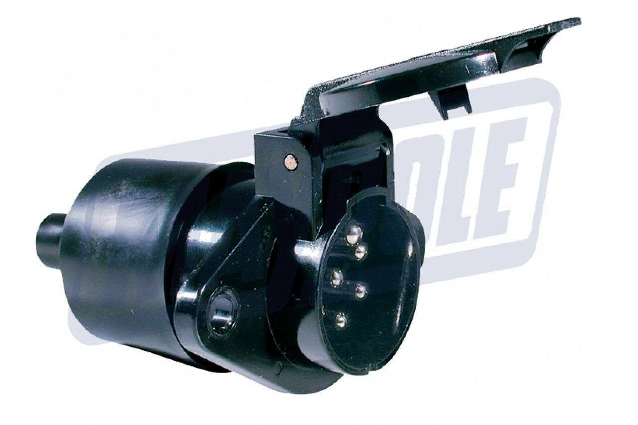 7 Pin Plastic Towing Socket W/Lid & Boot 24V 24N Iso1185 Maypole Genuine Mp1263B - Mid-Ulster Rotating Electrics Ltd