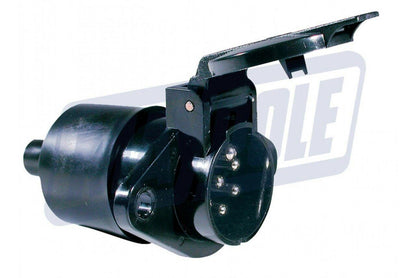 7 Pin Plastic Towing Socket W/Lid & Boot 24V 24N Iso1185 Maypole Genuine Mp1263B - Mid-Ulster Rotating Electrics Ltd