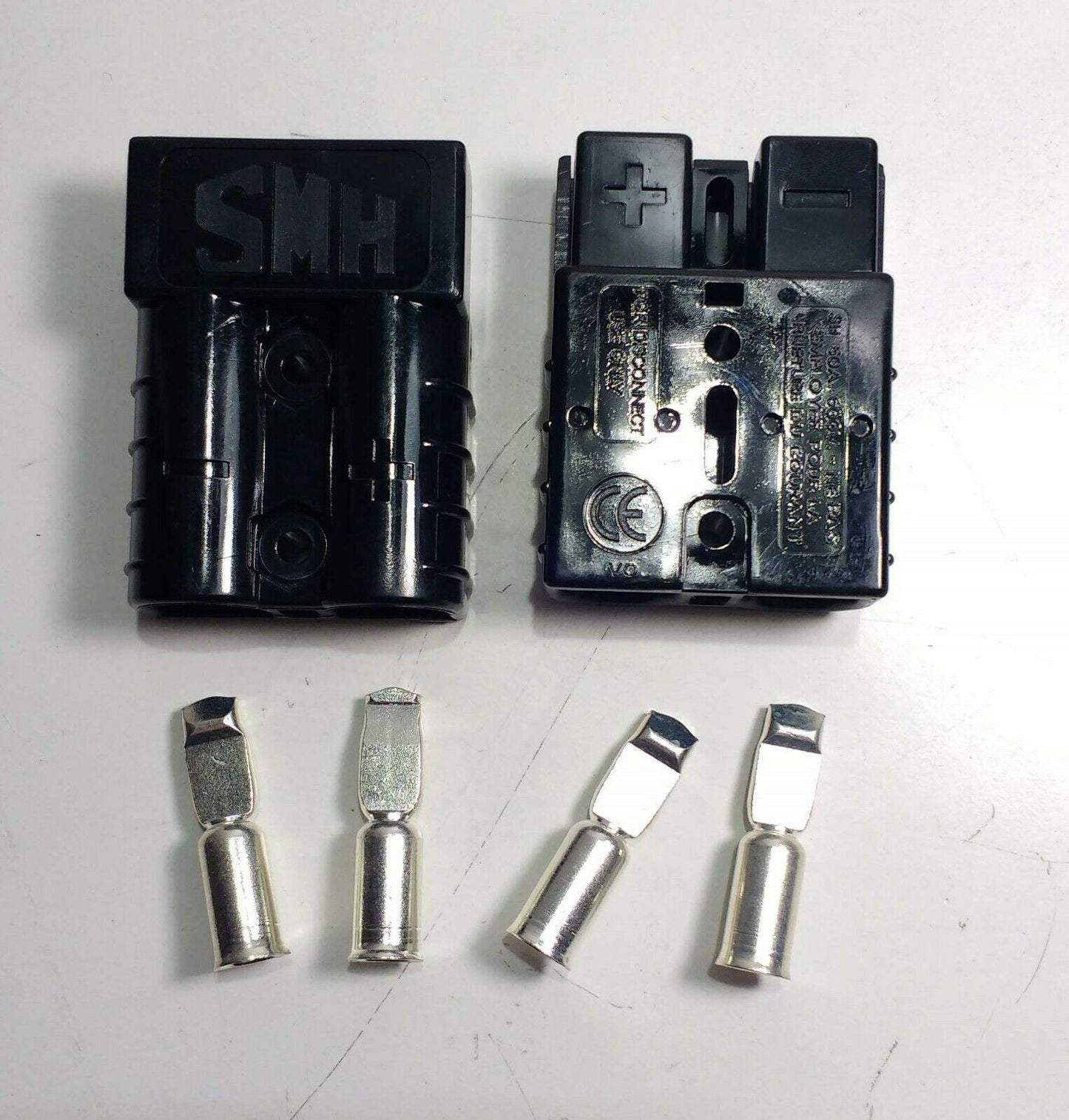 Black Replacing Anderson Connectors 50A Battery Plug & Socket Kit Mure Bac50 - Mid-Ulster Rotating Electrics Ltd