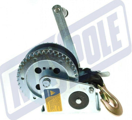 Dual Drive Trailer Strap Hand Winch 900Kg Max. Capacity Genuine Maypole Mp7975 - Mid-Ulster Rotating Electrics Ltd