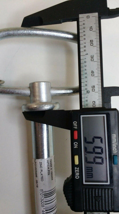 Drop Handle Tow Hitch Pin With Linch Pin & Chain 16Mm X 165Mm Maypole Mp44341B - Mid-Ulster Rotating Electrics Ltd
