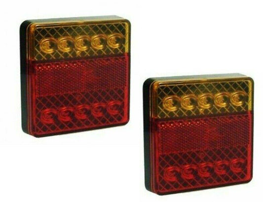 2 X Led Rear Combination Light Stop Tail Indicator Trailer 12V Maypole Mp862B - Mid-Ulster Rotating Electrics Ltd