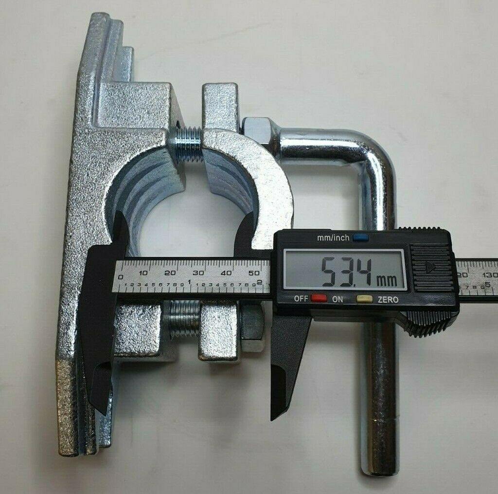 Jockey Wheel Steel Clamp 48Mm Serrated Ribbed Trailer Prop Stand Maypole Mp97455 - Mid-Ulster Rotating Electrics Ltd