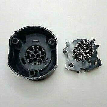 13 Pin Plastic Socket Car/Trailer Black Iso11446 12V Genuine Maypole Mp1293B - Mid-Ulster Rotating Electrics Ltd