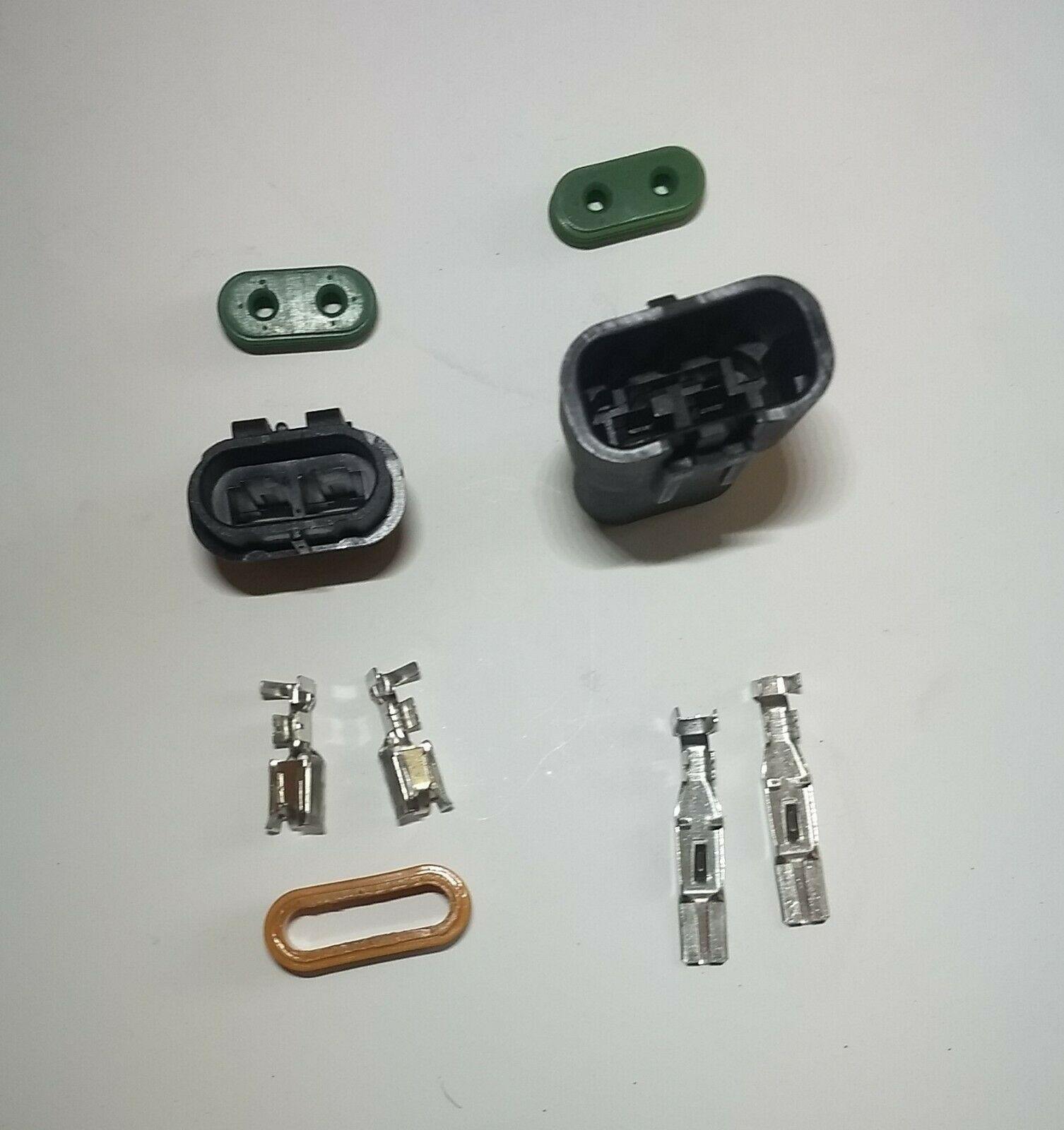 Delphi 2 Way Plug Socket Waterproof 12V 24V 46A Lorry Marine Mure Plk64 - Mid-Ulster Rotating Electrics Ltd