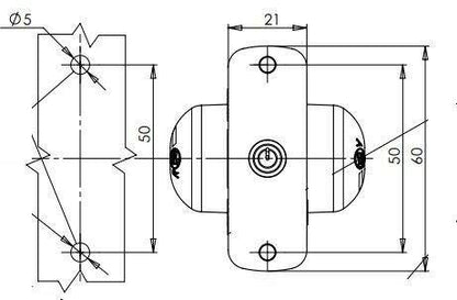2 X Led Side Marker Outline Light Rubber White Front Red Rear 12V 24V Was Was275 - Mid-Ulster Rotating Electrics Ltd