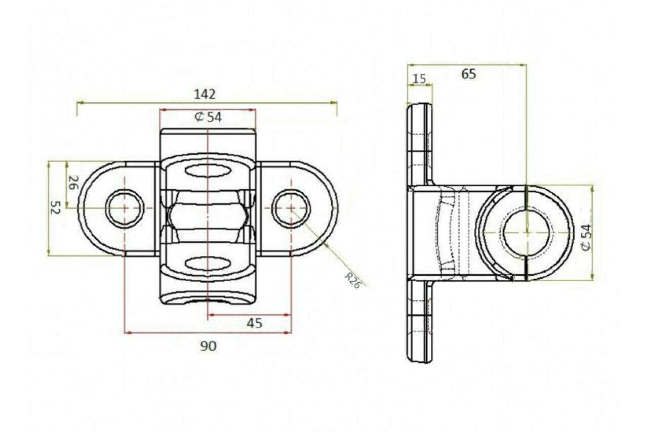 Towing Jaw Pin Coupling Hitch Universal Black Genuine Maypole Mp4862 - Mid-Ulster Rotating Electrics Ltd