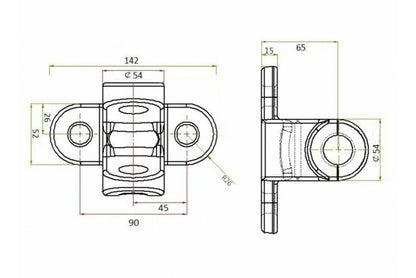 Towing Jaw Pin Coupling Hitch Universal Black Genuine Maypole Mp4862 - Mid-Ulster Rotating Electrics Ltd