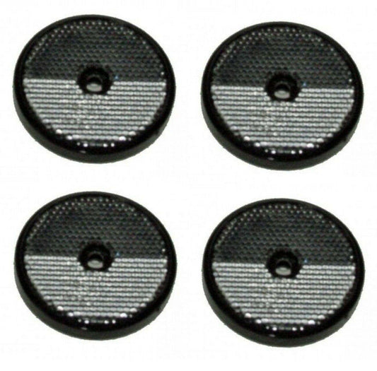 4 X Front Clear Screw On Reflector Trailer Truck Horsebox Round Maypole Mp162B - Mid-Ulster Rotating Electrics Ltd