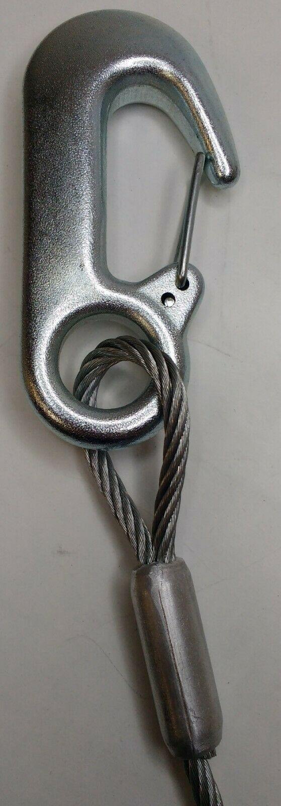 Secondary Coupling Cable With Forged Snap Hook & Eyelet 400Mm Maypole Mp4982B - Mid-Ulster Rotating Electrics Ltd