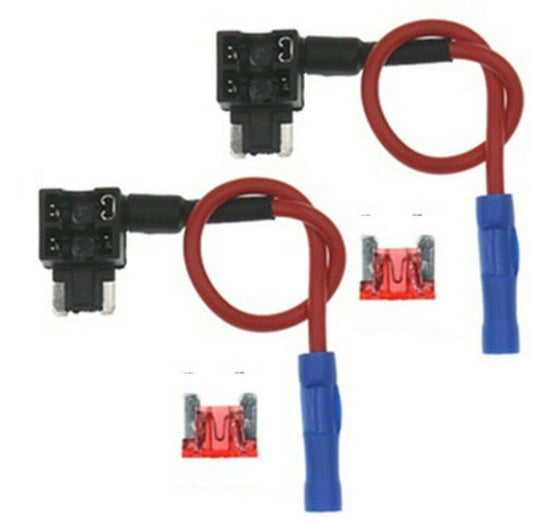 2 x Add A Fuse Circuit Piggy Back Tap Micro Blade Holder 12v 24v ADFUSEmicro10a - Mid-Ulster Rotating Electrics Ltd