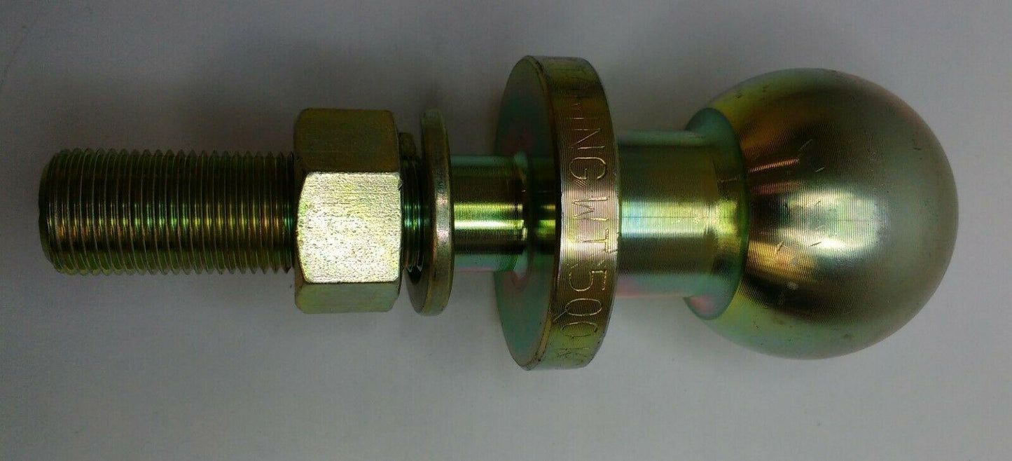 Tow Ball Pin Short Threaded 2000Kg Load 70Mm X 25.4Mm 50Mm Quad Maypole Mp48125 - Mid-Ulster Rotating Electrics Ltd