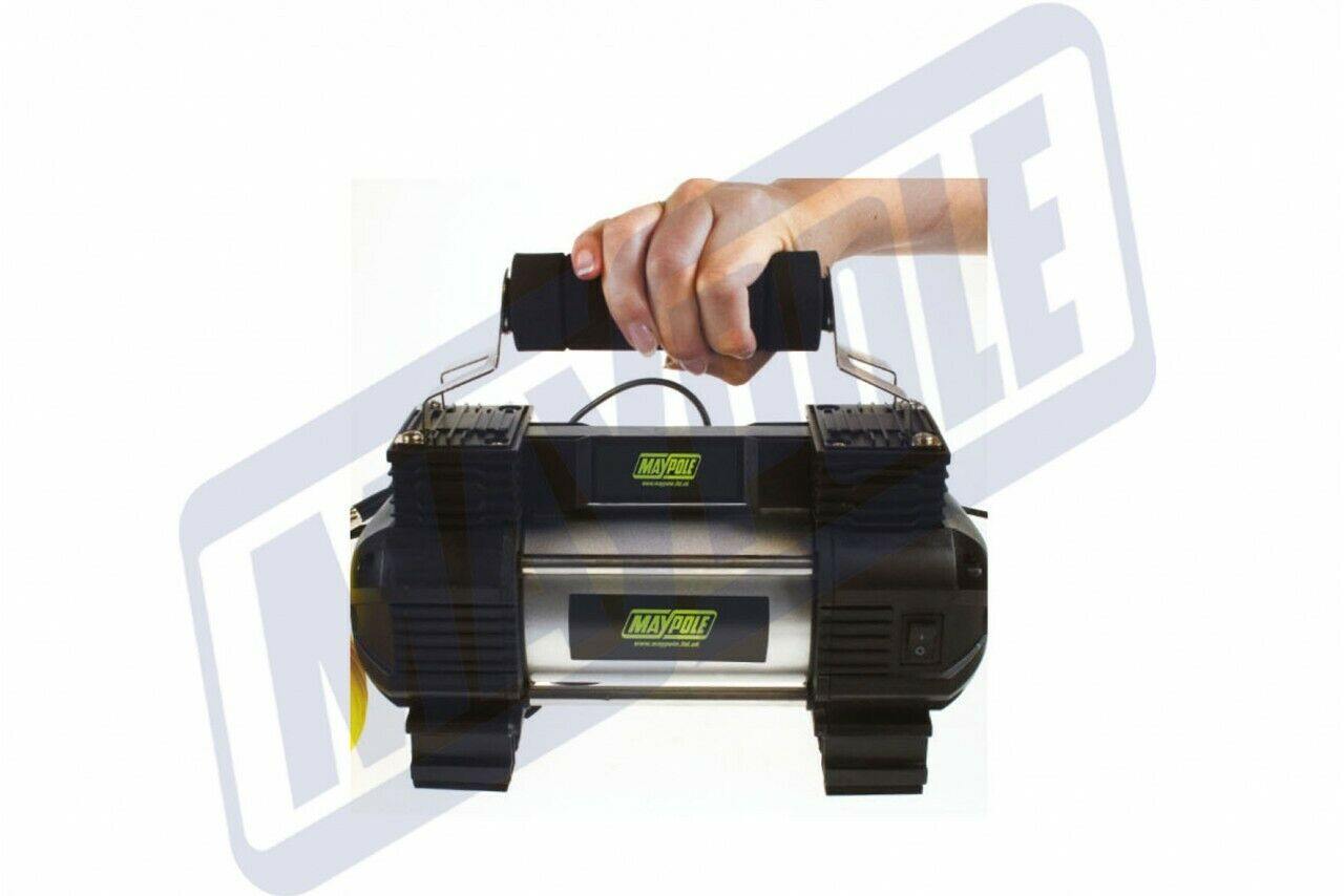 12V Mini Heavy Duty Air Compressor High Speed Inflation Genuine Maypole Mp7953 - Mid-Ulster Rotating Electrics Ltd