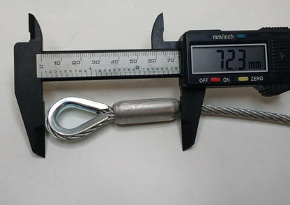 Secondary Coupling Cable With Forged Snap Hook & Eyelet 400Mm Maypole Mp4982B - Mid-Ulster Rotating Electrics Ltd