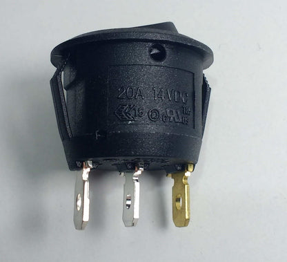 On Off Rocker Switch 12V Red Led Mini Round Beacon Symbol Cargo 182383 - Mid-Ulster Rotating Electrics Ltd