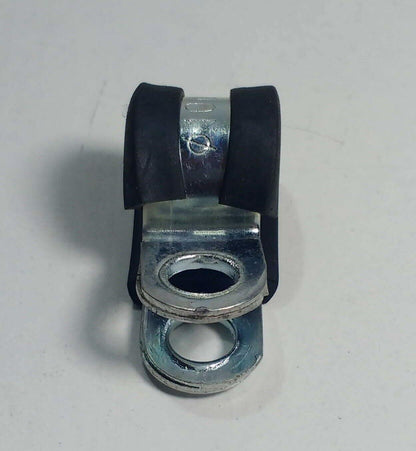 5 X Rubber Lined P Clip Black Size 5 Cable Pipe Wire 4.8Mm Pclip C-Tie Crlpc1 - Mid-Ulster Rotating Electrics Ltd