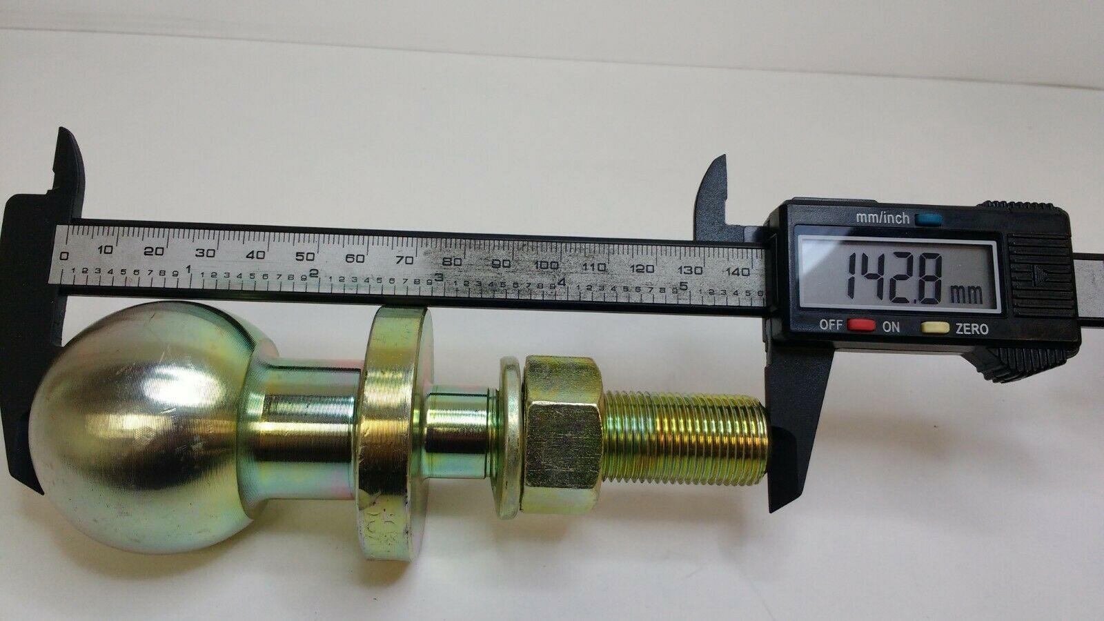 Tow Ball Pin Short Threaded 2000Kg Load 70Mm X 25.4Mm 50Mm Quad Maypole Mp48125 - Mid-Ulster Rotating Electrics Ltd