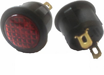 Red Warning Indicator Light Led Round Car Dash 12V Robinson K794 - Mid-Ulster Rotating Electrics Ltd