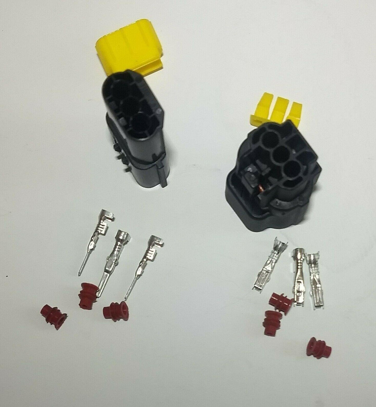 Econoseal Male & Female 3 Way Waterproof Connector Plug Kit Fits Landrover Mure - Mid-Ulster Rotating Electrics Ltd