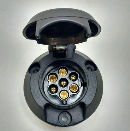 7 Pin Trailer Plug & Socket Plastic 12V 12N Towing Car Van Maypole MP23B & MP21B - Mid-Ulster Rotating Electrics Ltd