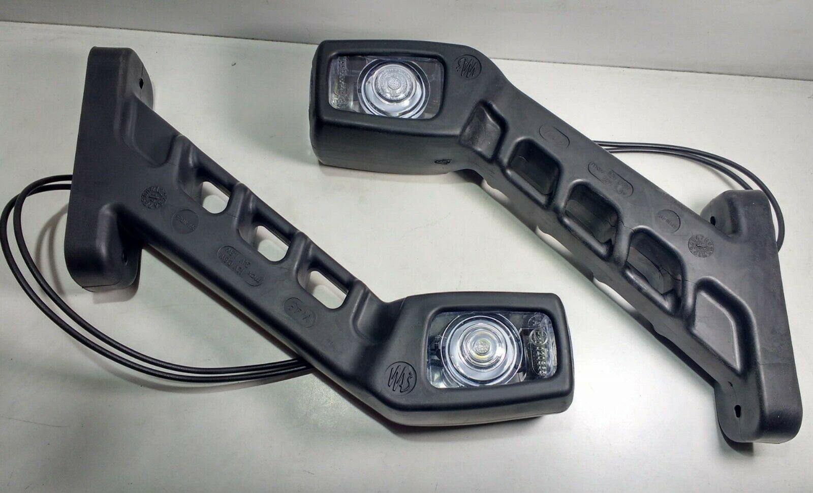 2 X Led Side Outline Marker Indicator Light Rubber Flexible Lamp 12V 24V Was 238 - Mid-Ulster Rotating Electrics Ltd