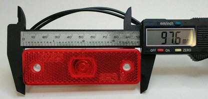 4 X Red Rear Marker Lamp Led Light With Reflector Was 12V 24V Maypole Mp8777B - Mid-Ulster Rotating Electrics Ltd