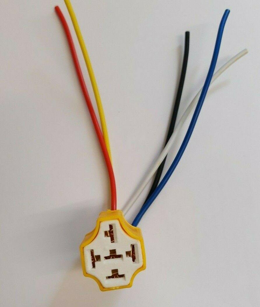 Relay Multi Plug Holder Ceramic Hd Socket Base For 4-5 Pin Relays Mure Pl52-Wlhd - Mid-Ulster Rotating Electrics Ltd