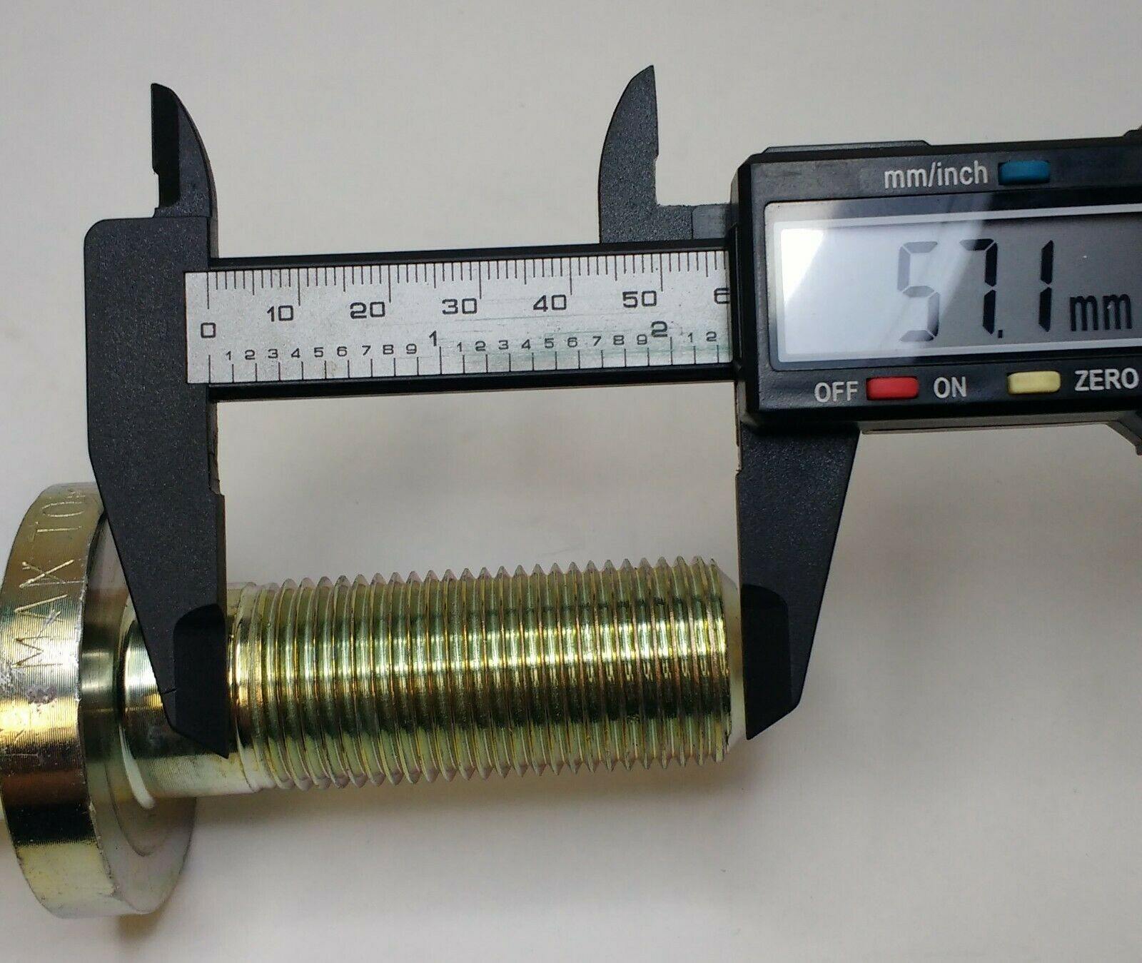 Tow Ball Pin Short Threaded 2000Kg Load 70Mm X 25.4Mm 50Mm Quad Maypole Mp48125 - Mid-Ulster Rotating Electrics Ltd
