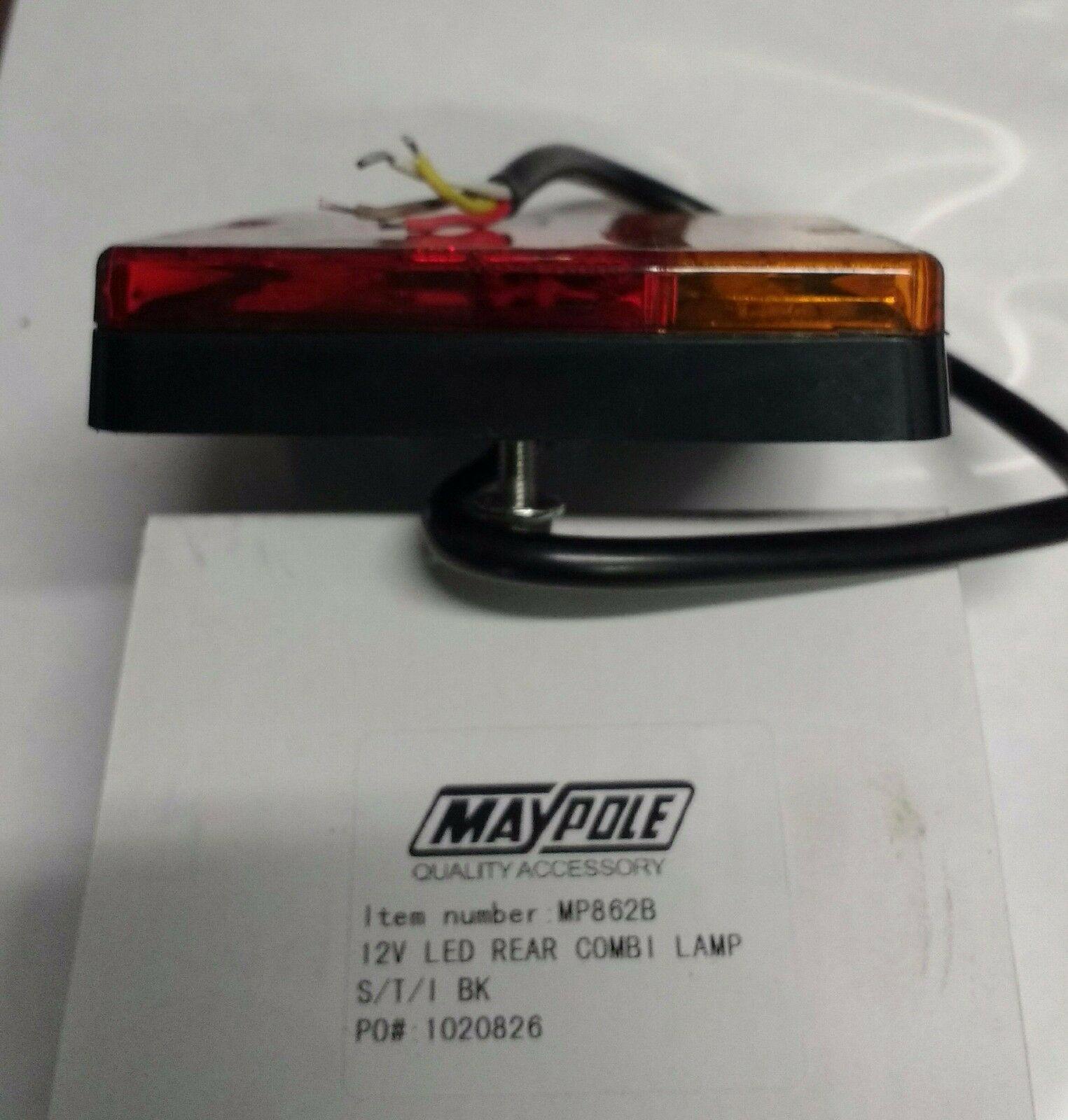 1 X Led Rear Combination Light 12V Stop Tail Indicator Trailer Maypole Mp862B - Mid-Ulster Rotating Electrics Ltd