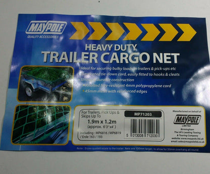 Heavy Duty Trailer Cargo Net Cover To Fit Erde Trailers Genuine Maypole Mp71203 - Mid-Ulster Rotating Electrics Ltd