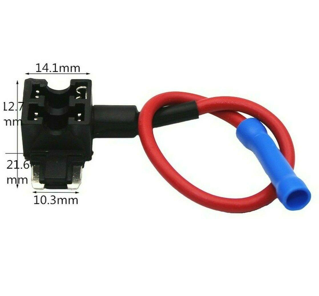 2 x Add A Fuse Circuit Piggy Back Tap Micro Blade Holder 12v 24v ADFUSEmicro10a - Mid-Ulster Rotating Electrics Ltd