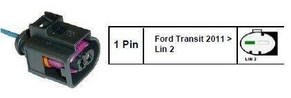 2 Pin Alternator Plug Ford Transit Lin2 Connector 1 Wire Bosch Mure Pl13-Wl1 - Mid-Ulster Rotating Electrics Ltd
