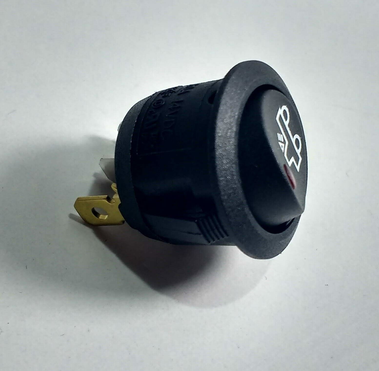 On Off Rocker Switch Round 12V Red Led Loading Floor Tray Work Lamp Cargo 182384 - Mid-Ulster Rotating Electrics Ltd