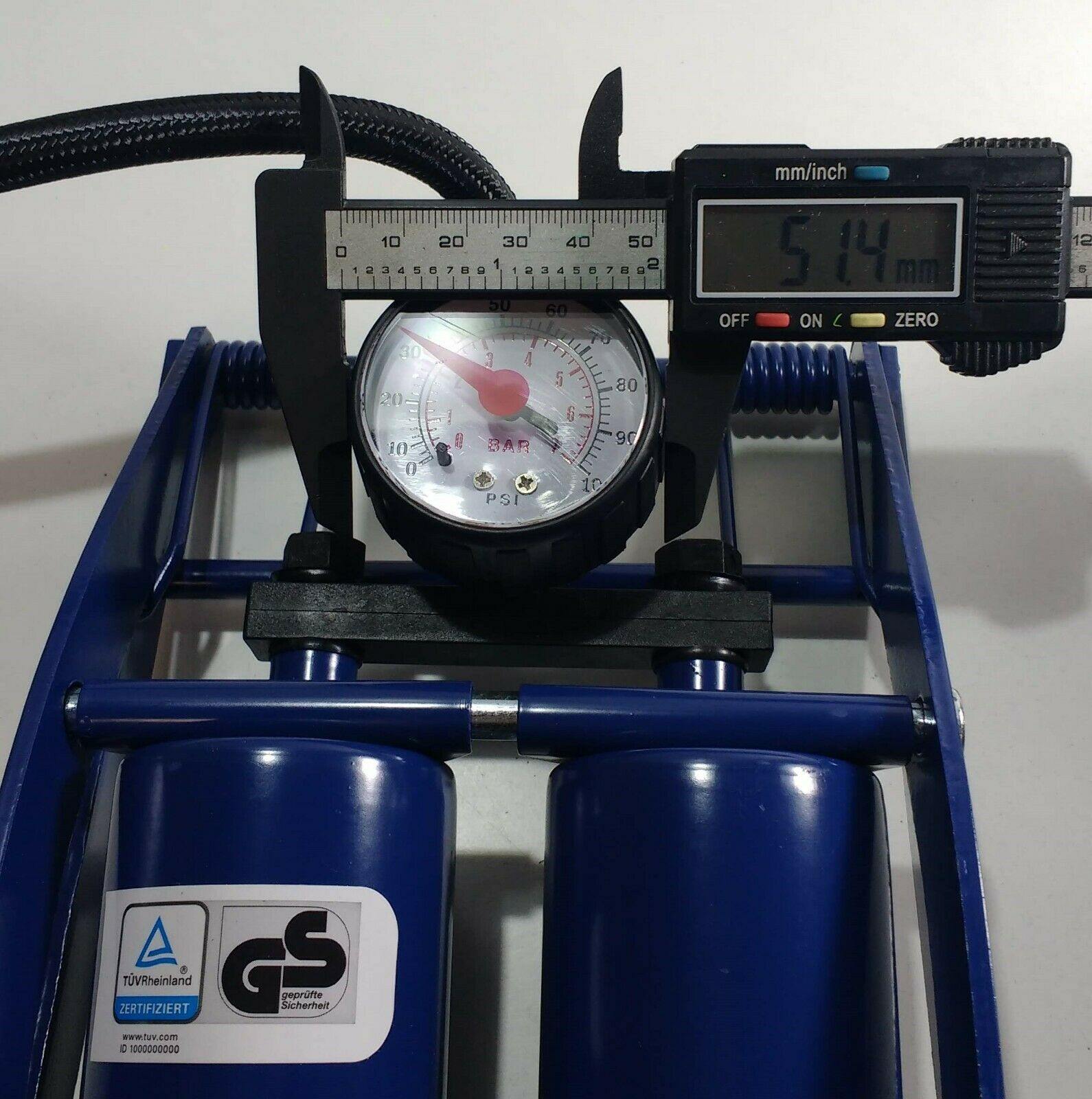 Double Piston Barrel Foot Pump Bike Car Football Genuine Maypole Mp784 - Mid-Ulster Rotating Electrics Ltd
