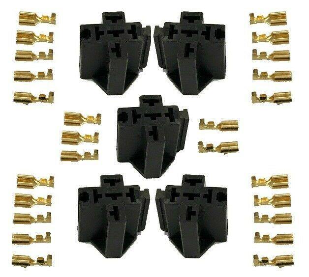 5 X Relay Multi Plug Holder Socket Base Kit 1 2 3 4 5 Pin Mure Rp001 - Mid-Ulster Rotating Electrics Ltd