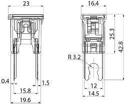 80 Amp Pal Japanese Fuse Slow Blow 294 Series Black 12V 24V 32V Cargo 191157 - Mid-Ulster Rotating Electrics Ltd