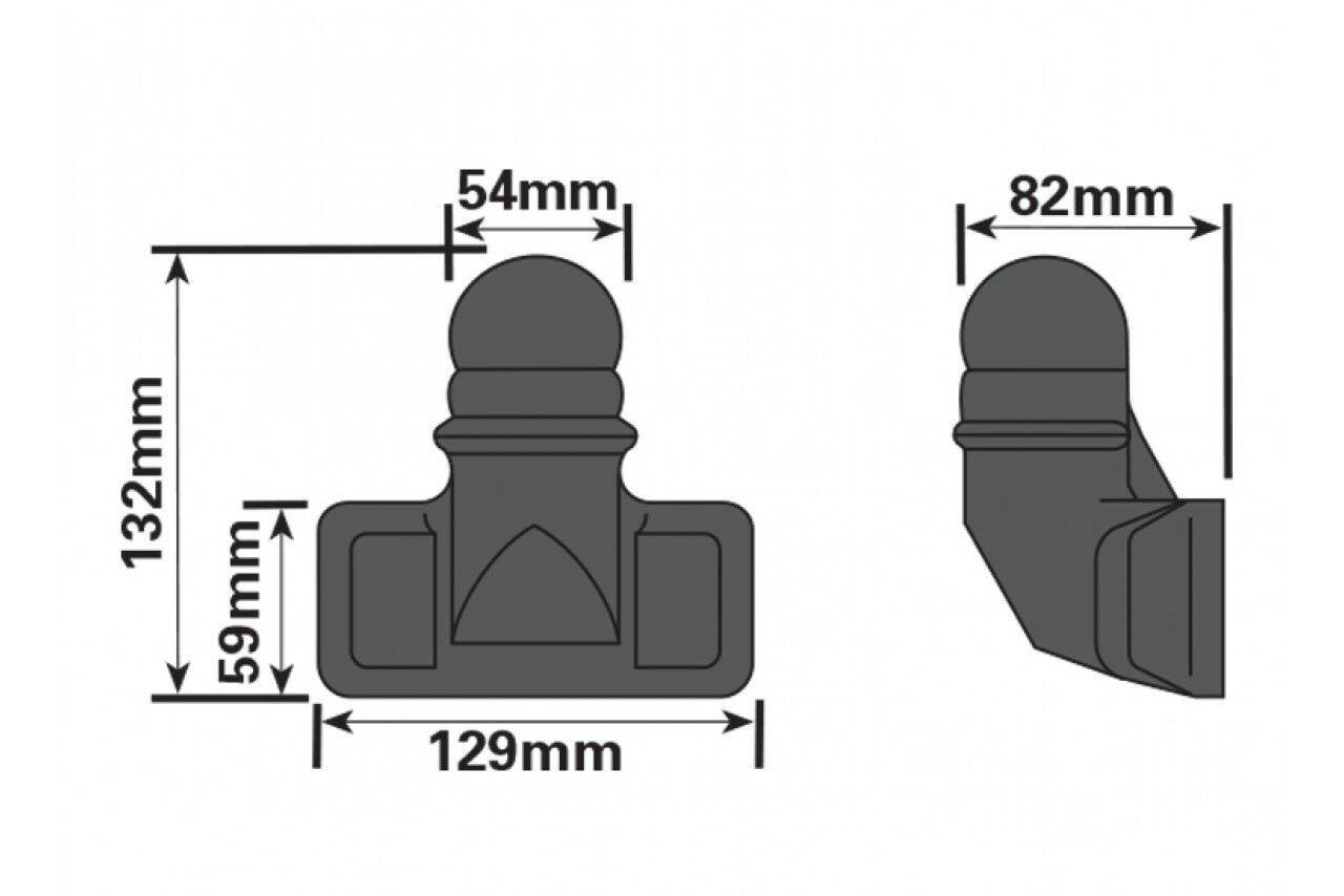 Pvc Towball Cover Suits 50Mm Ball Water & Dirt Protection Black Maypole Mp39B - Mid-Ulster Rotating Electrics Ltd